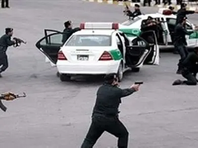 مجروح شدن مهاجم مسلح در درگیری با پلیس ساوه