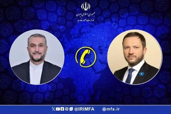 Iranian Foreign Minister and his Estonian counterpart hold telephone conversation