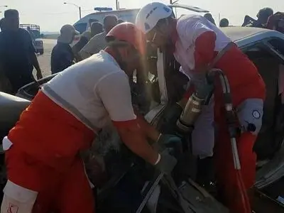 تصادف رخ‌به‌رخ پراید و پاترول در جاده لار ـ بندرعباس/۲ نفر جان باختند