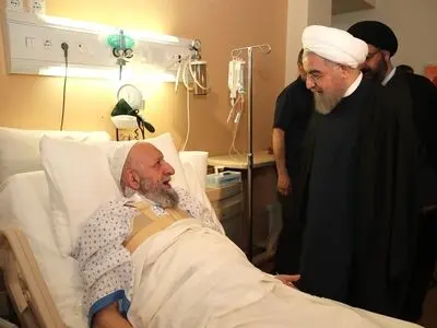 عیادت رئیس‌جمهوری از آیت‌الله نورمفیدی
