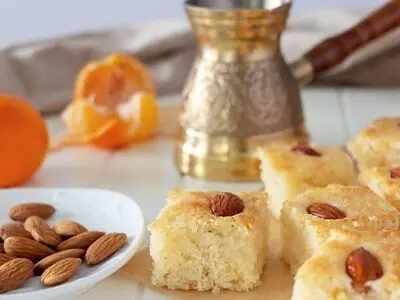 طرز تهیه شیرینی و کیک بسبوسه مصری