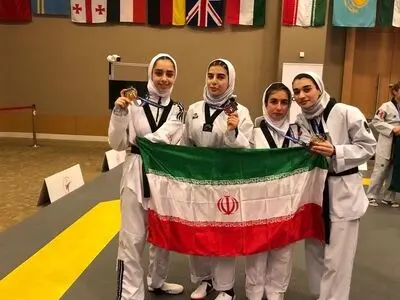 4 نشان طلا و برنز سهم بانوان پاراتکواندوکار در رقابت های پرزیدنت کاپ ترکیه