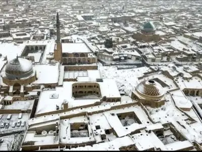 صبح سفید برفی در یزد/کاهش دما تا فردا صبح ادامه دارد