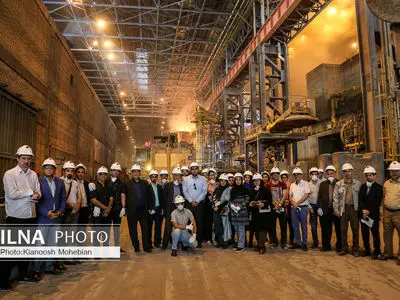 بازدید جمعی از خبرنگاران از مجتمع فولاد خراسان