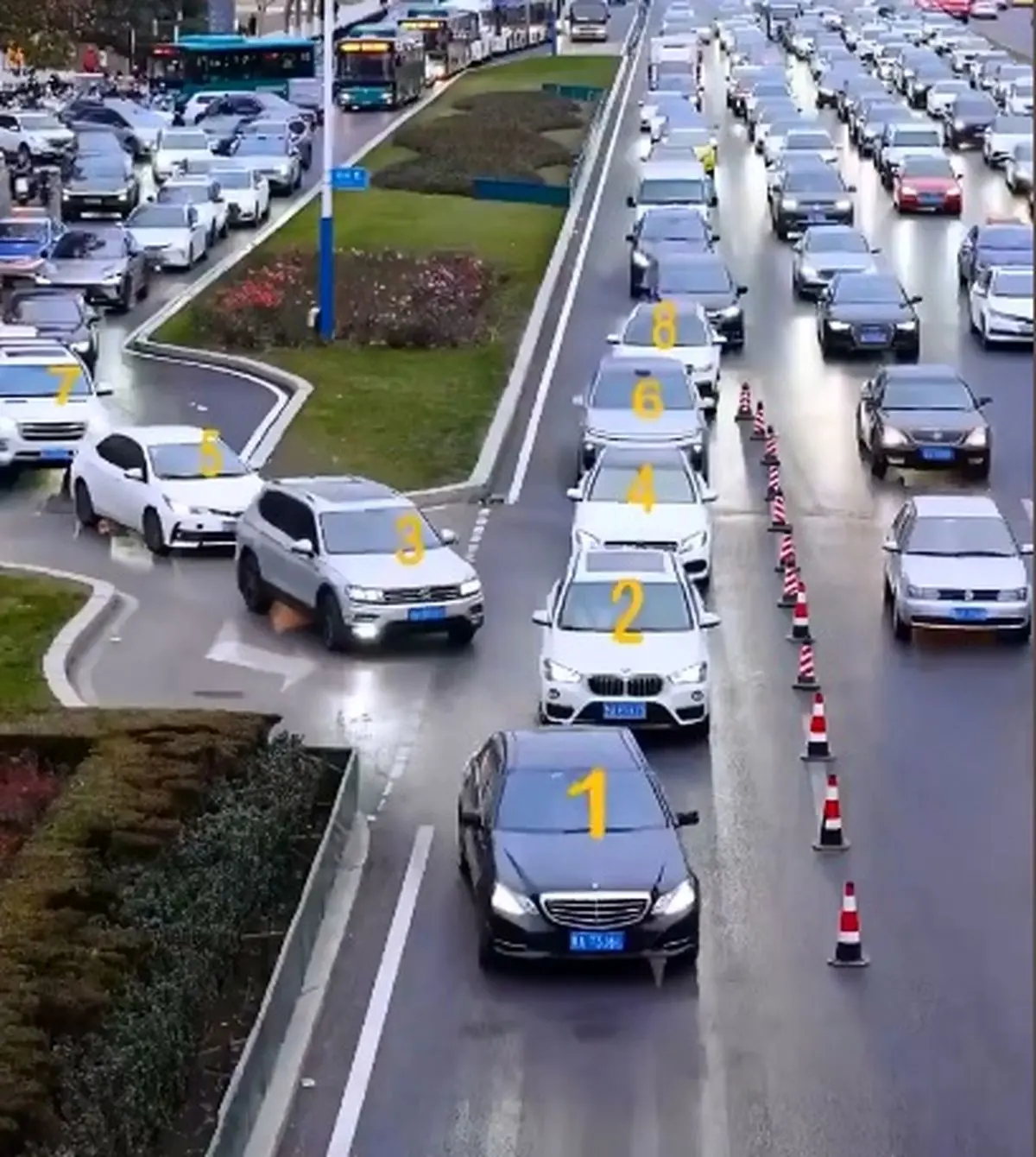 ویدیویی جالب از فرهنگ رانندگی در چین