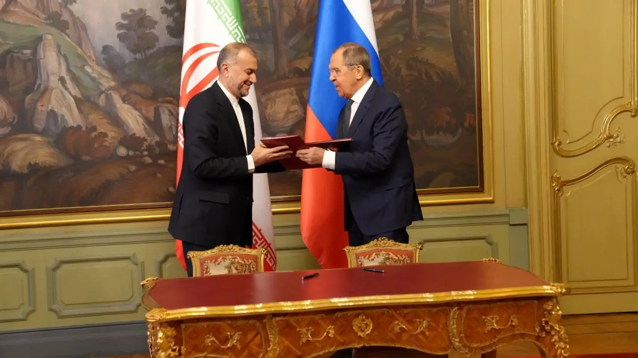 امضای بیانیه مشترک ایران و فدراسیون روسیه در زمینه شیوه های مقابله و پیامدهای اقدامات قهر آمیز یکجانبه