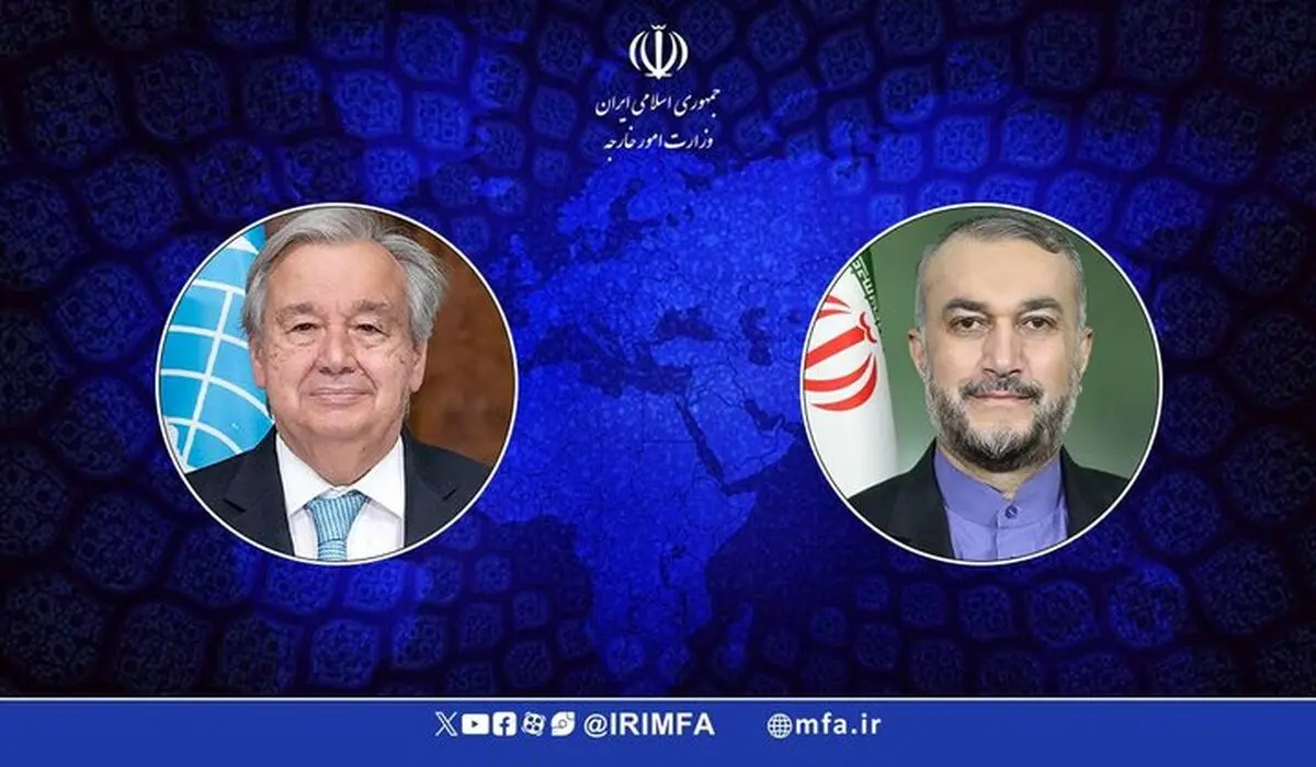 عبداللهیان یوجه ثاني رسالة الى غوتیریش حول التطورات في غزة