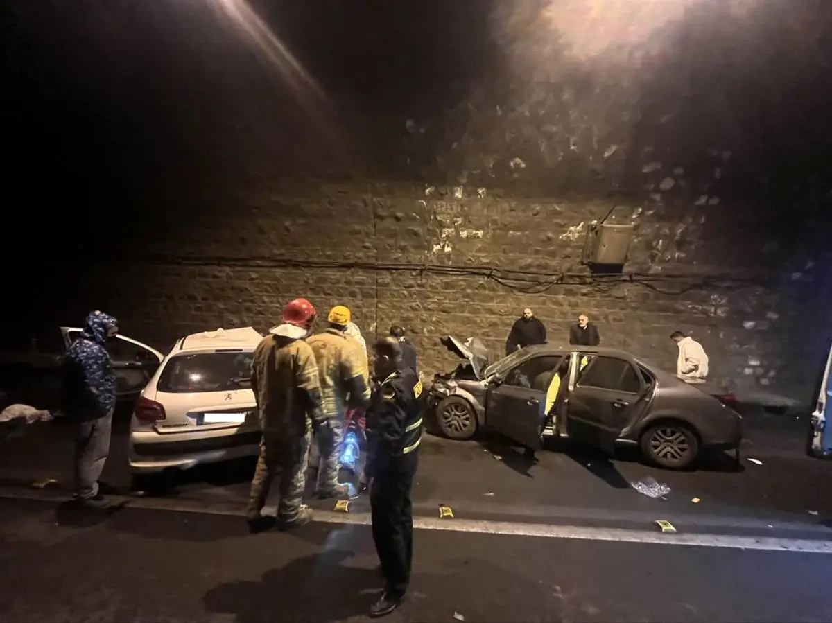 تصادف مرگبار در تونل بیلقان جاده کرج_چالوس/ یک نفر جان باخت