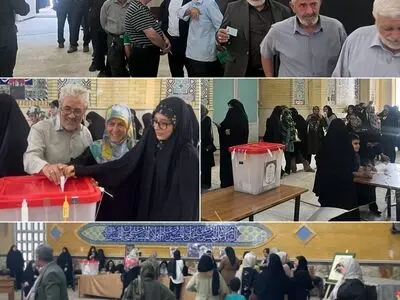 حضور مردم استان البرز برای انتخابی دیگر+فیلم