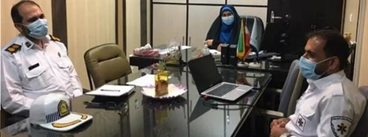 تبادل اطلاعات بین دانشگاه علوم پزشکی و پلیس راه استان با موضوع حوادث رانندگی