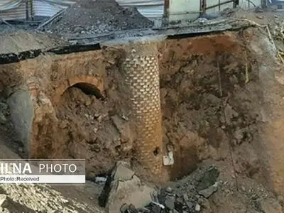 کشف بخشی از تبریز قدیم در حفاری‌های پروژه « و‌المان » در تبریز / سکوت مسئولان استانی و شهری درباره این اتفاق