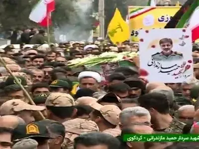تشییع پیکر سردار شهید مازندرانی در کردکوی