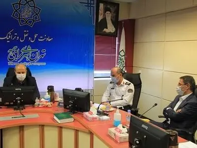 تودیع و معارفه رئیس پلیس راهور تهران بزرگ در سازمان حمل ونقل و ترافیک شهرداری 