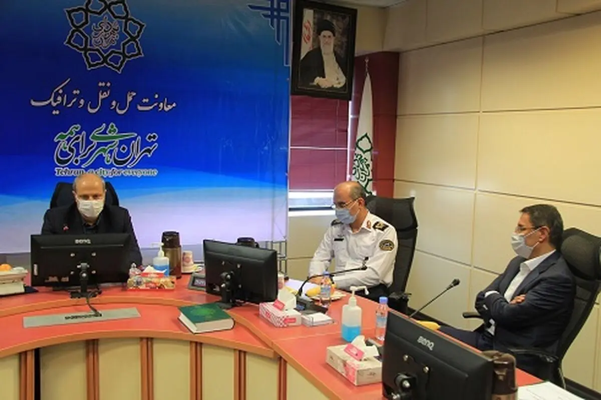 تودیع و معارفه رئیس پلیس راهور تهران بزرگ در سازمان حمل ونقل و ترافیک شهرداری 