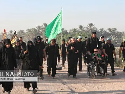 پیاده روی زائرین اربعین حسینی از طریق العلما 