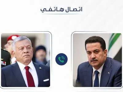 گفت‌و‌گوی تلفنی نخست‌وزیر عراق با شاه اردن درباره تحولات سوریه