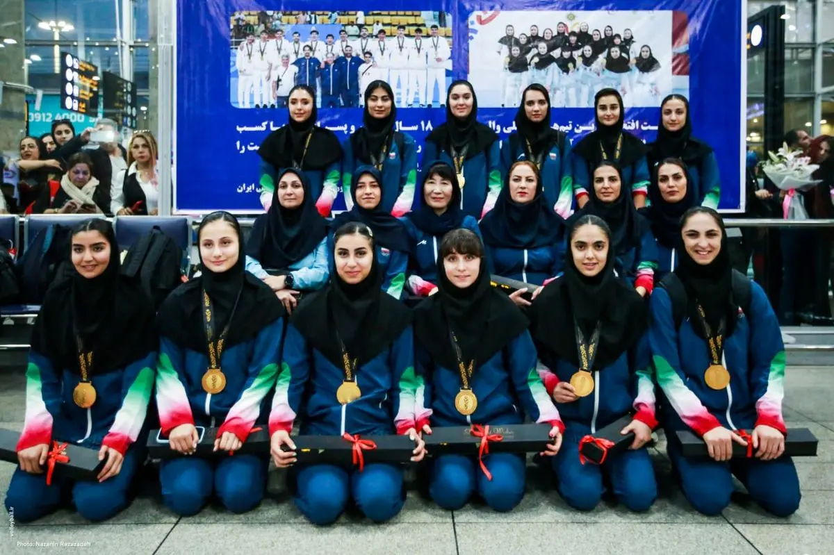 بازتاب درخشش طلایی والیبال دختران ایران در سایت شورای المپیک آسیا