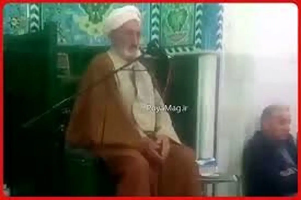 سکته قلبی امام جماعت نصرآباد تفت بر بالای منبر+ فیلم