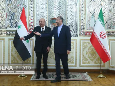 دیدار رئیس دفتر امنیت ملی سوریه با وزیر امور خارجه