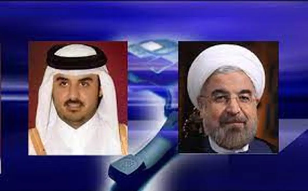 فی اتصال هاتفی مع أمیر قطر.. روحانی: التحدی الرئیسی فی المنطقة عسکرة بعض الدول والکیان الصهیونی 