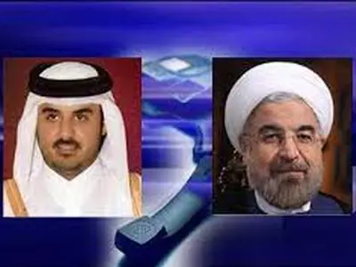 فی اتصال هاتفی مع أمیر قطر.. روحانی: التحدی الرئیسی فی المنطقة عسکرة بعض الدول والکیان الصهیونی 