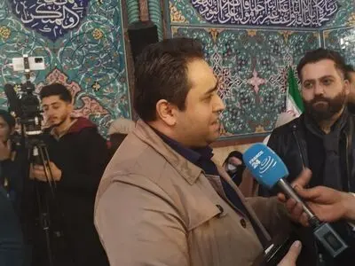 حضور داماد روحانی در حسینیه ارشاد