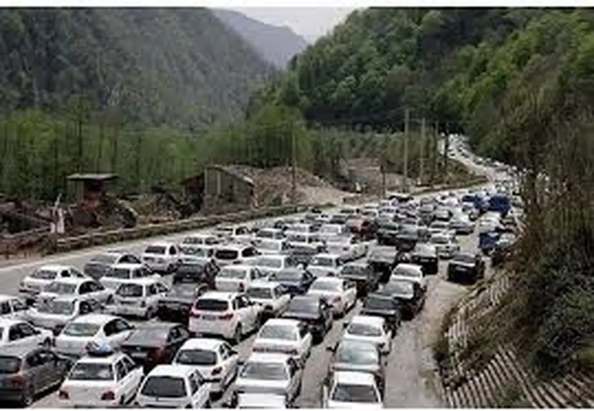محدودیت ترافیکی مقطعی در محور هراز از گزنک به پلور