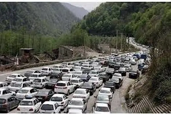 محدودیت ترافیکی مقطعی در محور هراز از گزنک به پلور