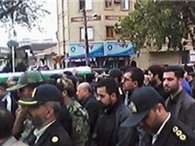 پیکر پاک شهید اخوان در رشت تشییع شد