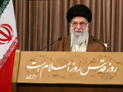 سخنرانی تلویزیونی رهبر انقلاب اسلامی به مناسبت روز قدس