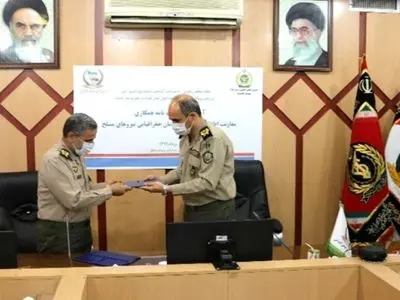امضاء تفاهمنامه همکاری سازمان جغرافیایی نیروهای مسلح و نیروی زمینی ارتش