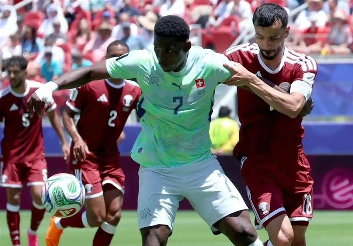 قطر 1 - 1 سوئیس | عنابی ها از شکست فرار کردند
