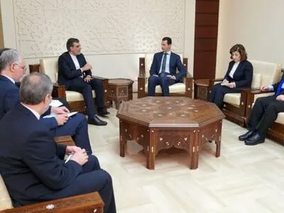 جابری انصاری یلتقی الرئیس السوری