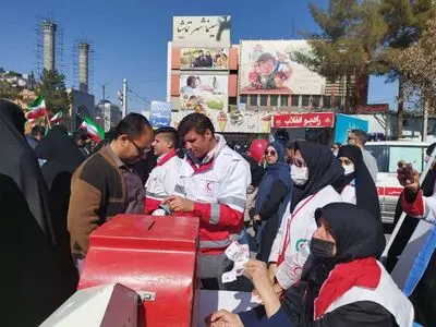 حضور بیش از ۸ هزار امدادگر در پوشش امدادی راهپیمایی ۲۲ بهمن
