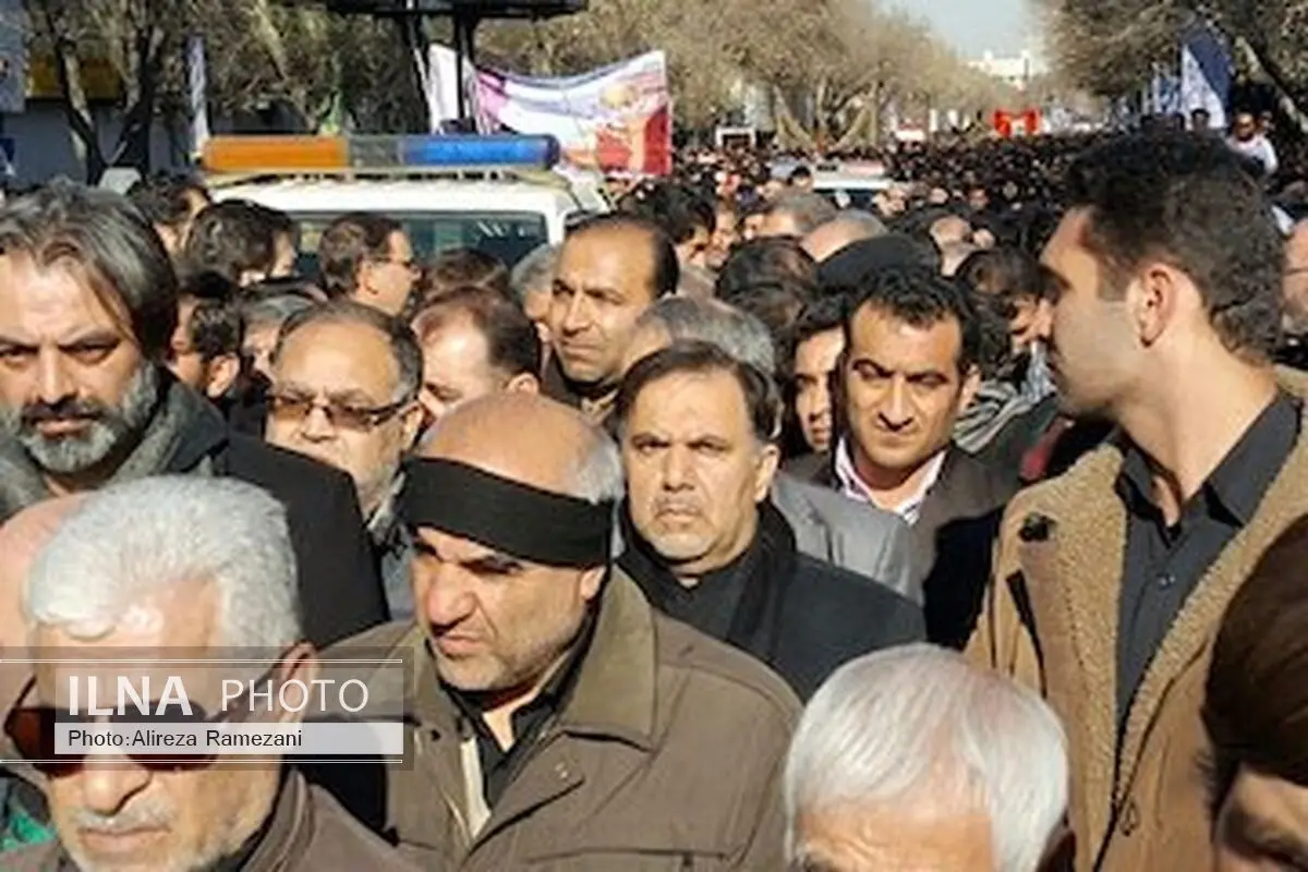 پیکر جان‌باختگان حادثه قطار تبریز- مشهد تشییع شد 