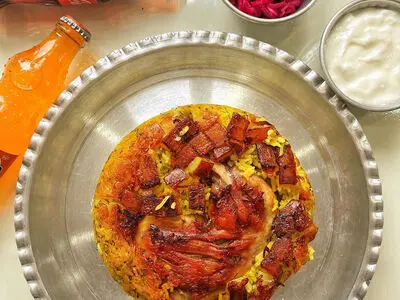 طرز تهیه ته‌انداز مرغ با شوید