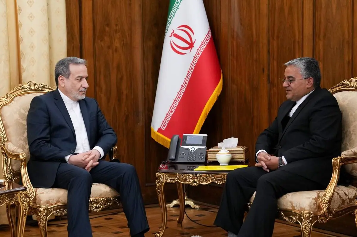 دیدار رئیس جدید دفتر حفاظت منافع ایران در قاهره با عراقچی
