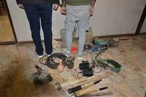 دستگیری حفاران غیرمجاز در تاکستان 