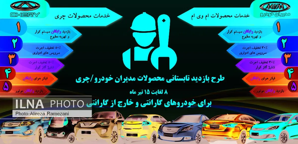 طرح بازدید تابستانی محصولات مدیران خودرو