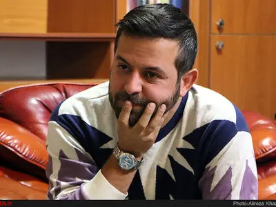 هومن سیدی و دخترش در پشت صحنه یک سریال