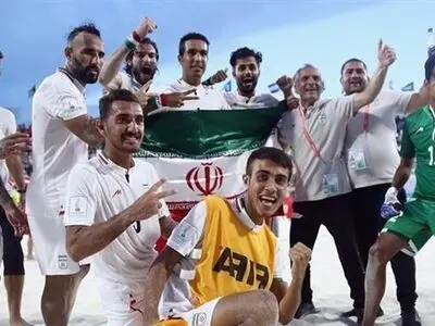 ایران تتبوأ المرکز الثالث عالمیا فی الکرة الشاطئیة