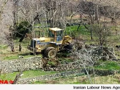 حمله ساخت و سازهای غیرمجاز به «باغ معنوی» در جمشیدیه