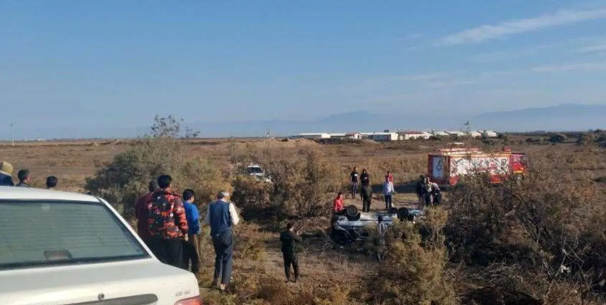 واژگونی پراید در محور آق‌قلا–انبارالوم یک فوتی و چهار مصدوم برجای گذاشت