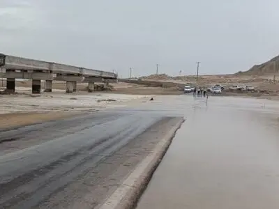 مسیر جاسک به بشاگرد و بیش از ۴۰ روستای هرمزگان مسدود شد