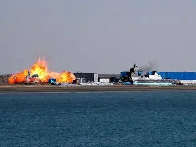 Iranian Navy drones successfully destroy simulated targets