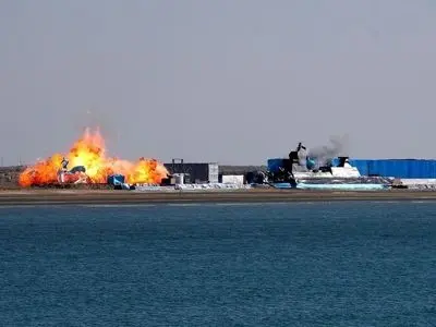 Iranian Navy drones successfully destroy simulated targets