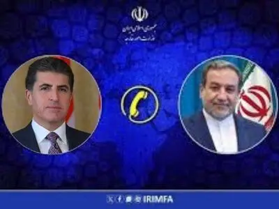 تماس تلفنی رئیس اقلیم کردستان عراق با وزیر امور خارجه کشورمان