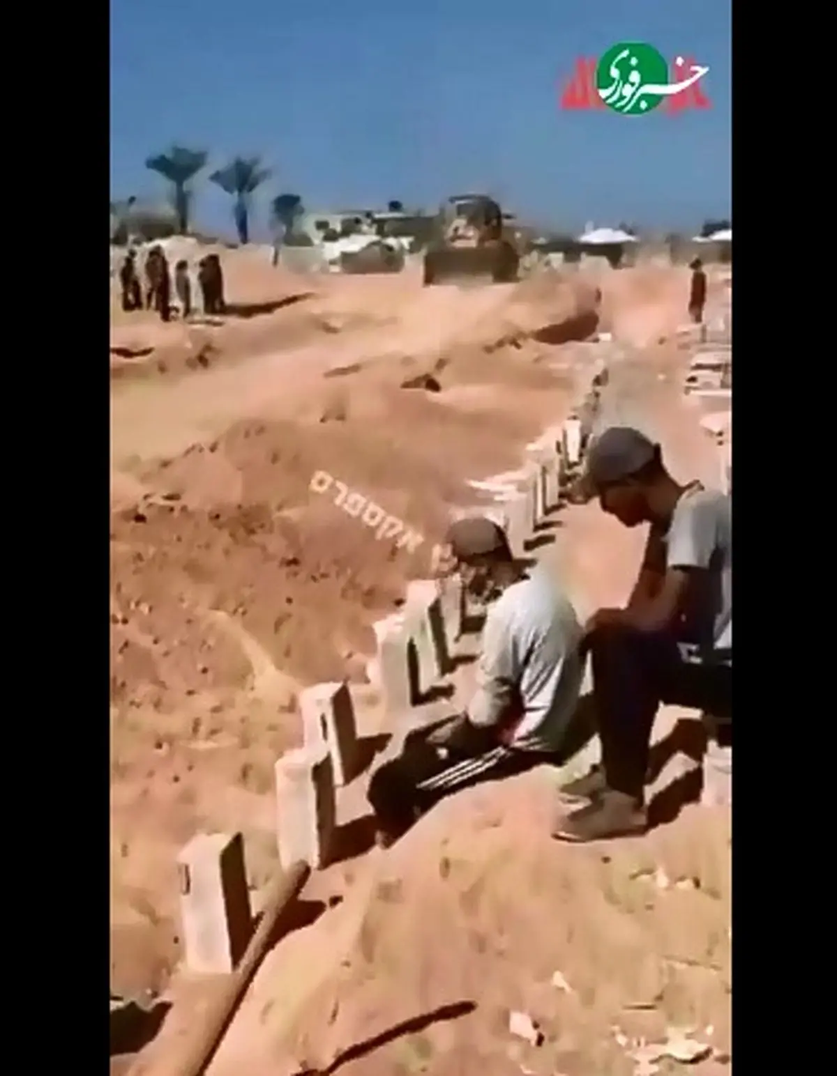 حماس کلیپی هوایی از قبرستان‌های دسته‌ جمعی در غزه منتشر کرده است