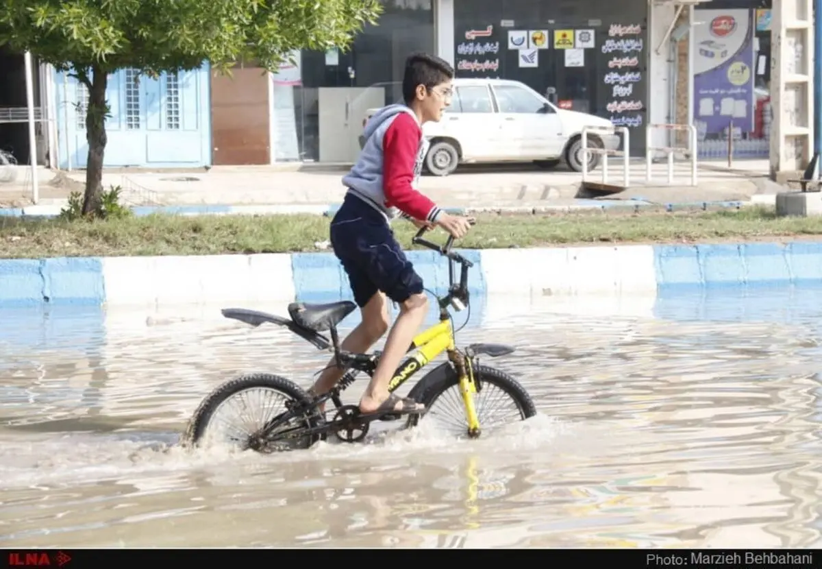 گزارش تصویری آبگرفتگی گسترده آبادان پس از باران