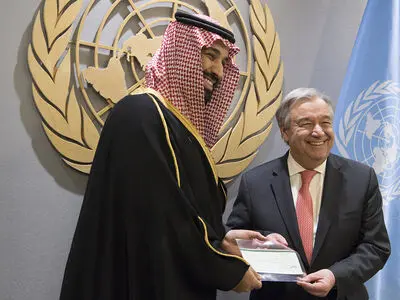 گفت‌و‌گوی تلفنی ولیعهد عربستان و دبیرکل سازمان ملل متحد